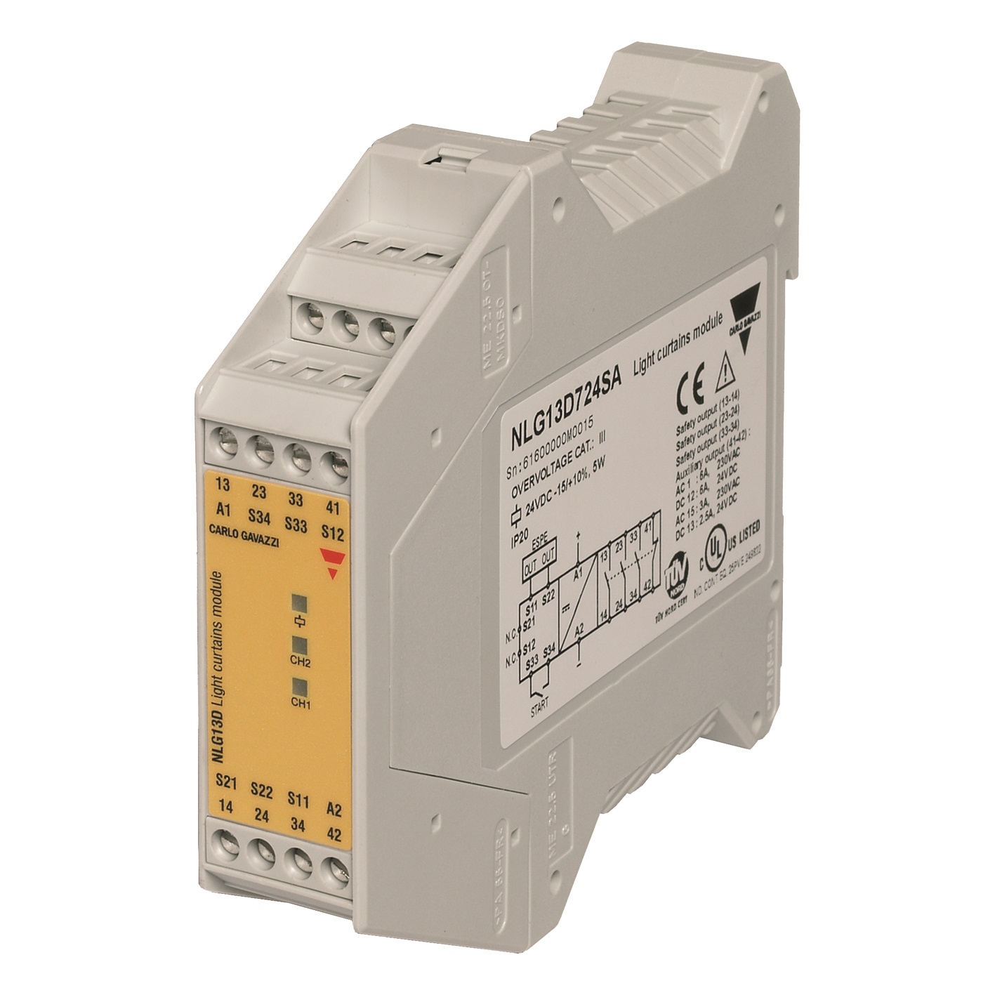 Details about   Carlo Gavazzi GC18S Magnetic Contactor 1NO 1NC DC24V 